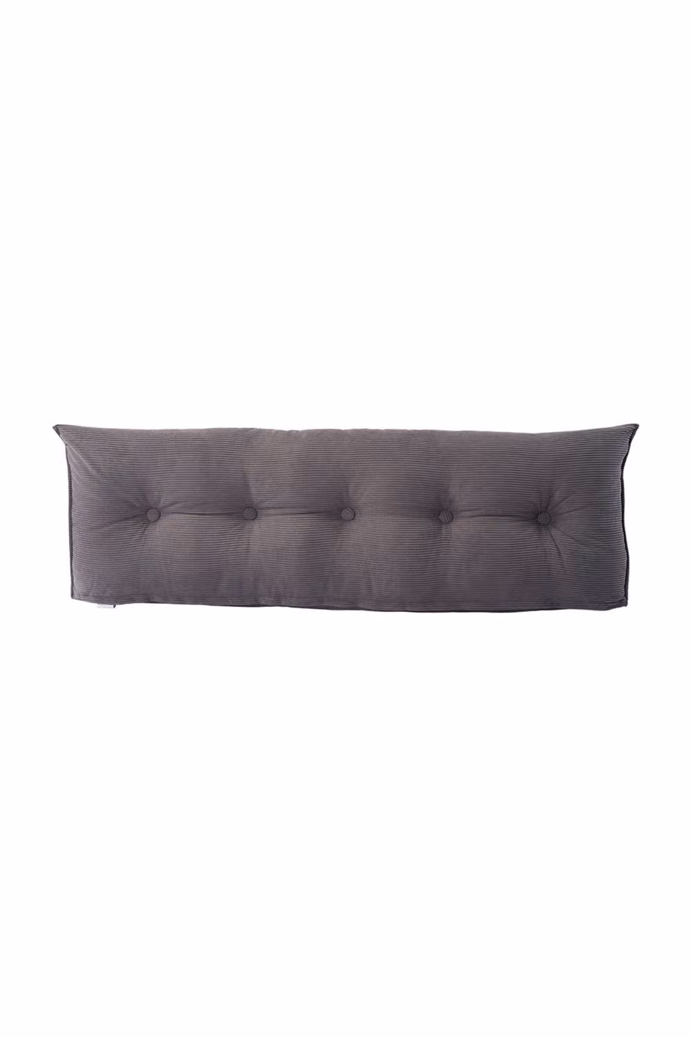 Living and Home Corduroy Wedge Headboard Pillow with Removable Cover in Grey, Medium – 6