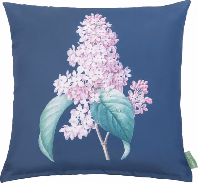 Gardenista Country Floral Blue Outdoor Scatter Cushion with Removable Washable Polyester Cover