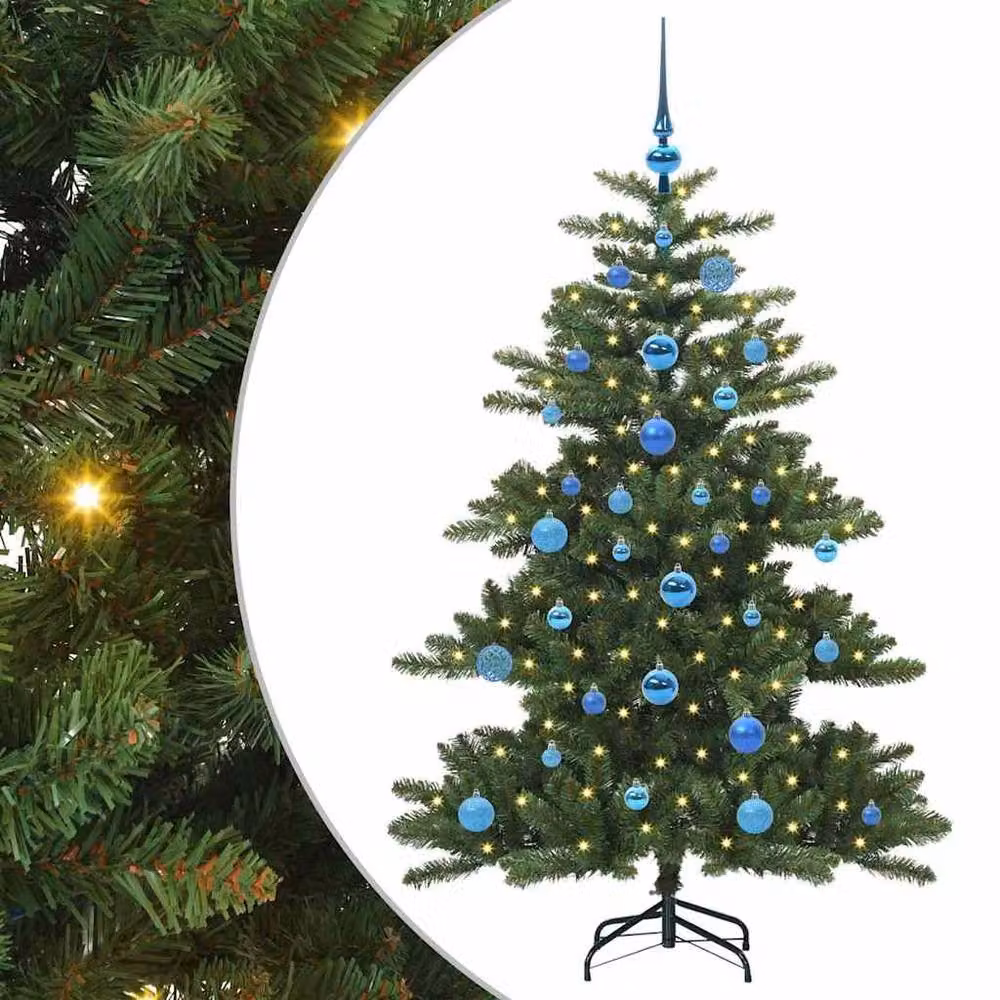 Berkfield Home Elegant Green Artificial Hinged Christmas Tree with 150 LEDs, Height: 150 cm – 3