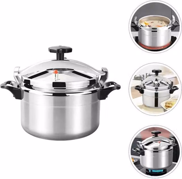 SPETLEK Aluminium Quick Pressure Cooker, 7L, Silver