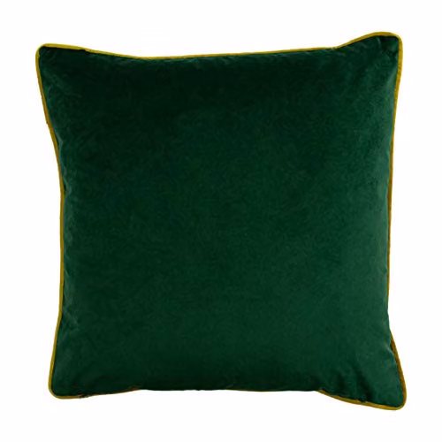 Furn Forest Fauna Embroidered Woodland Stag Velvet Cushion in Green and Gold, W/D/H: 50 x 50 x 50 cm – 4