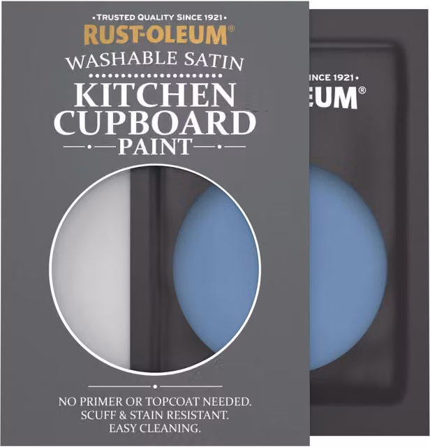 Rust-Oleum Kitchen Cupboard Satin Finish Tester Sachet, Blue Silk, 10ml