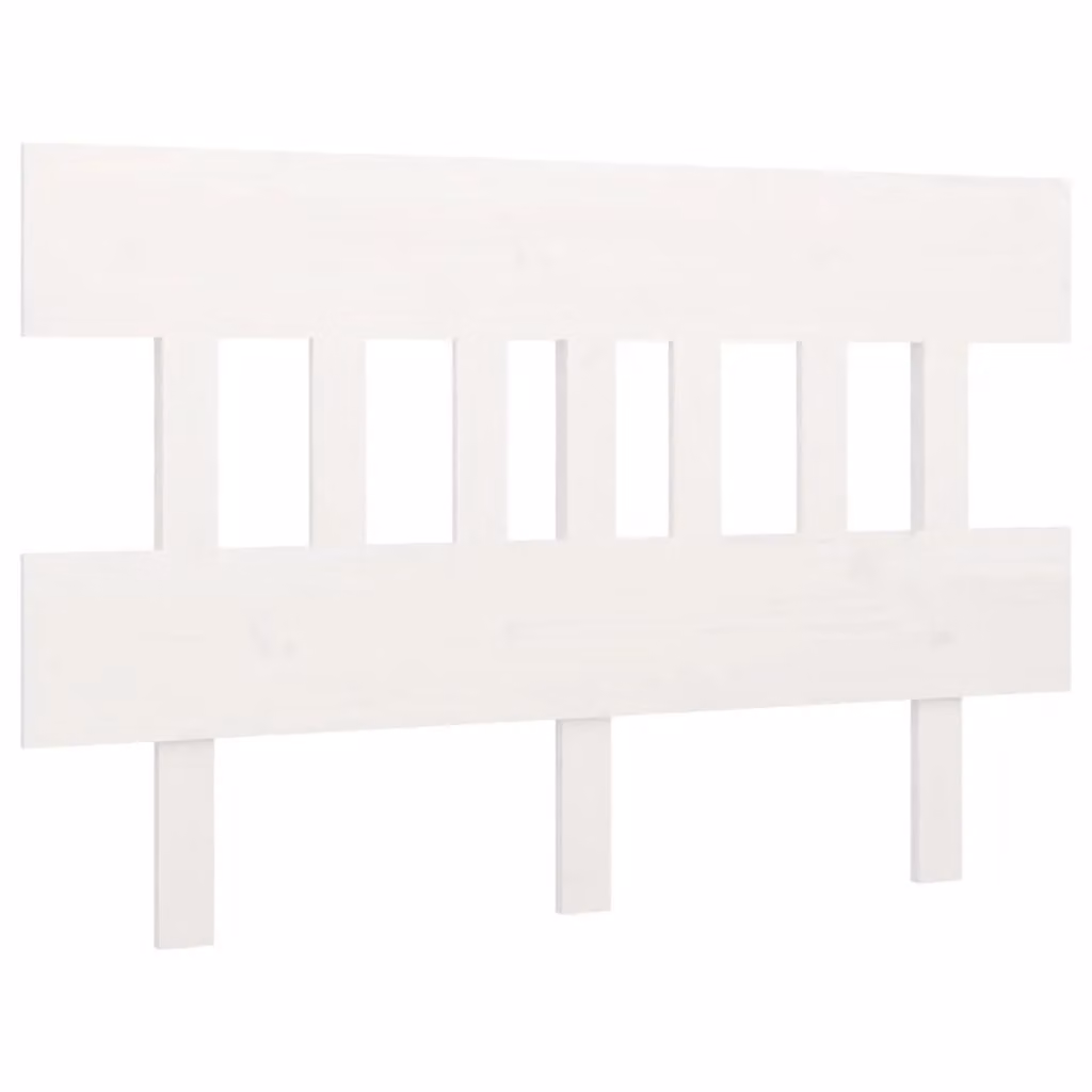 Berkfield Home White Solid Pine Wood Bed Headboard, W: 163.5 cm, D: 3 cm, H: 81 cm – 2