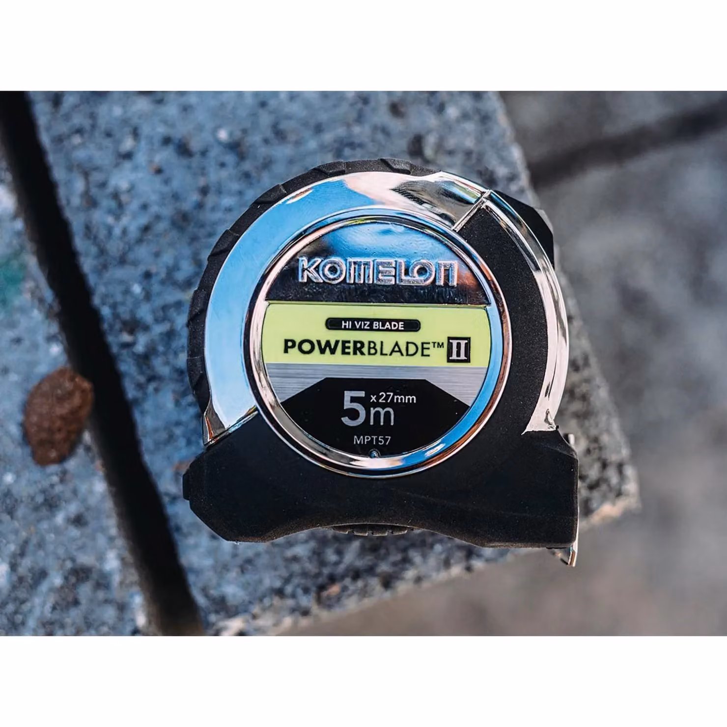 Komelon Powerblade II Pocket Steel Tape Measure, Multicolour – 3
