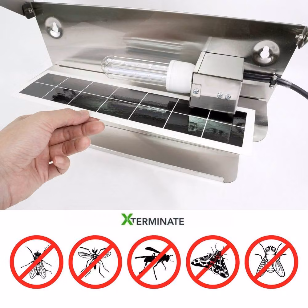 Xterminate Sticky Fly Trap Killer Glue Board Replacements, Black, W: 83.82 cm, H: 21.59 cm, D: 21.59 cm – 3