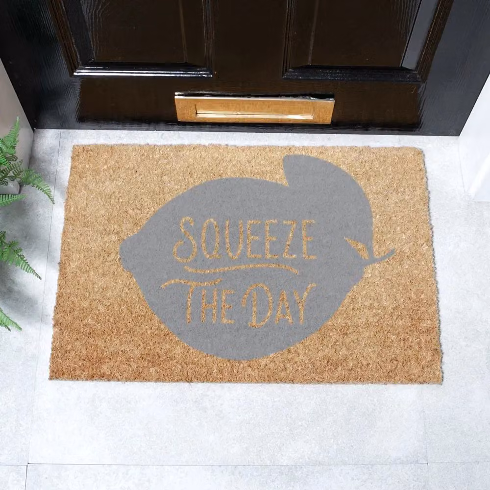 Artsy Mats Grey Fun Squeeze The Day Doormat, W/D: 60 x 40 cm – 2
