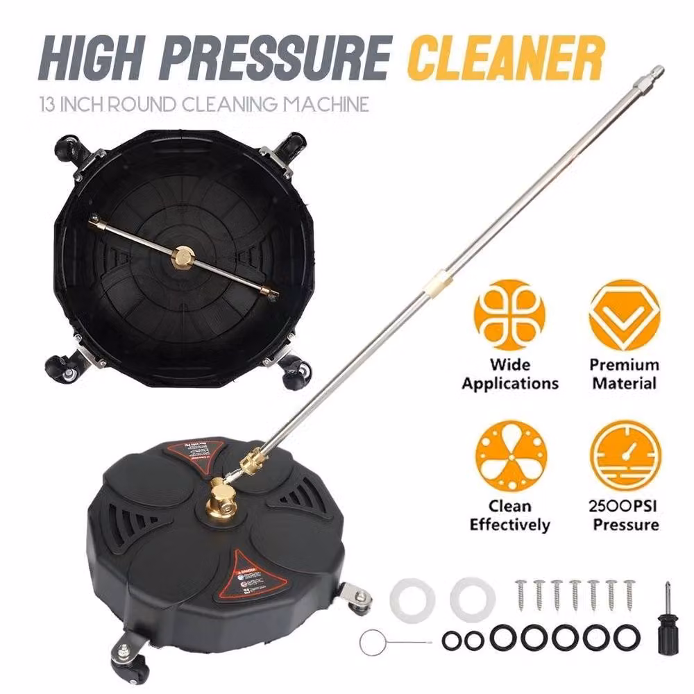 Kelvenix 13 inch Pressure Washer Kit with Wheels, 2500 PSI and 2 Extension Wands in Black – 3