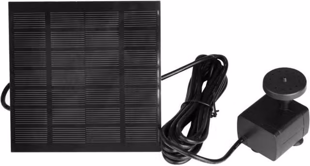 KDMD Solar Powered Submersible Water Pump for Fountains, Ponds and Aquariums, Black