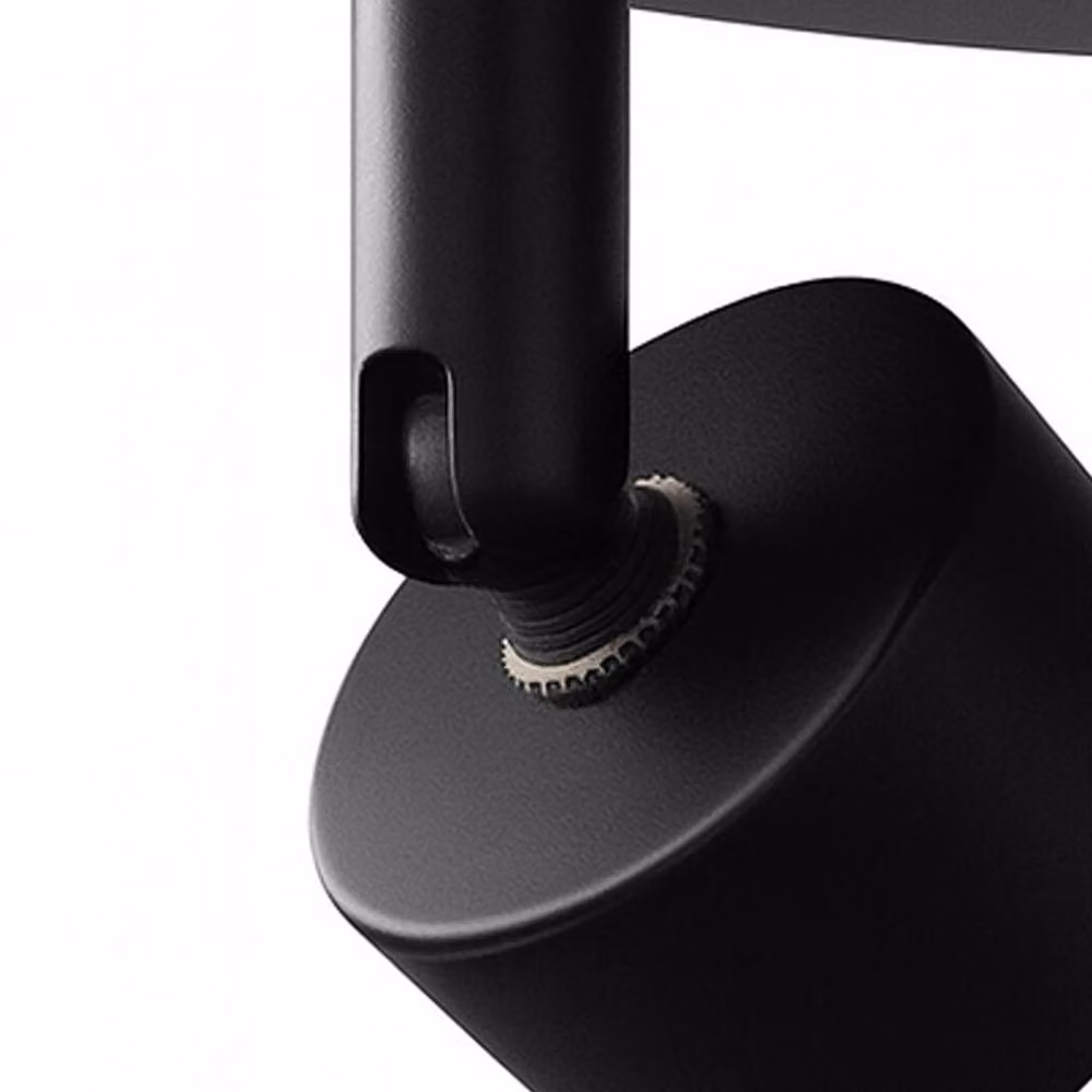 Emitto 3-Way Adjustable Metal Ceiling Spotlight in Black with E14 Fitting – 5