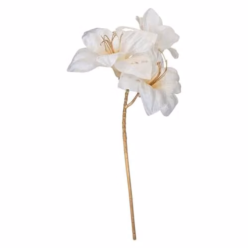 VFM e-Store Christmas Amaryllis Floral Spray Decoration in Cream/Beige, H 56 cm x W 22 cm x D 22 cm