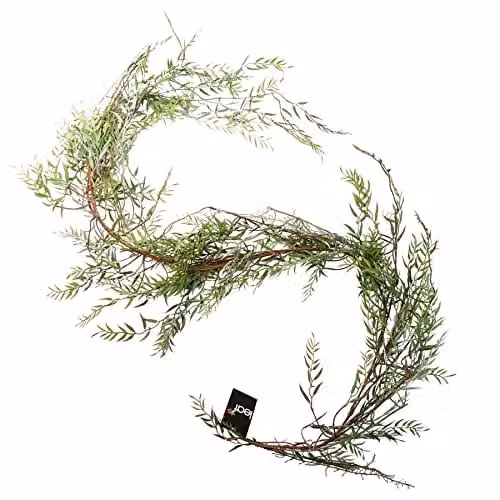 Green Leaf Design Artificial Hanging Plant Garland, 200 cm