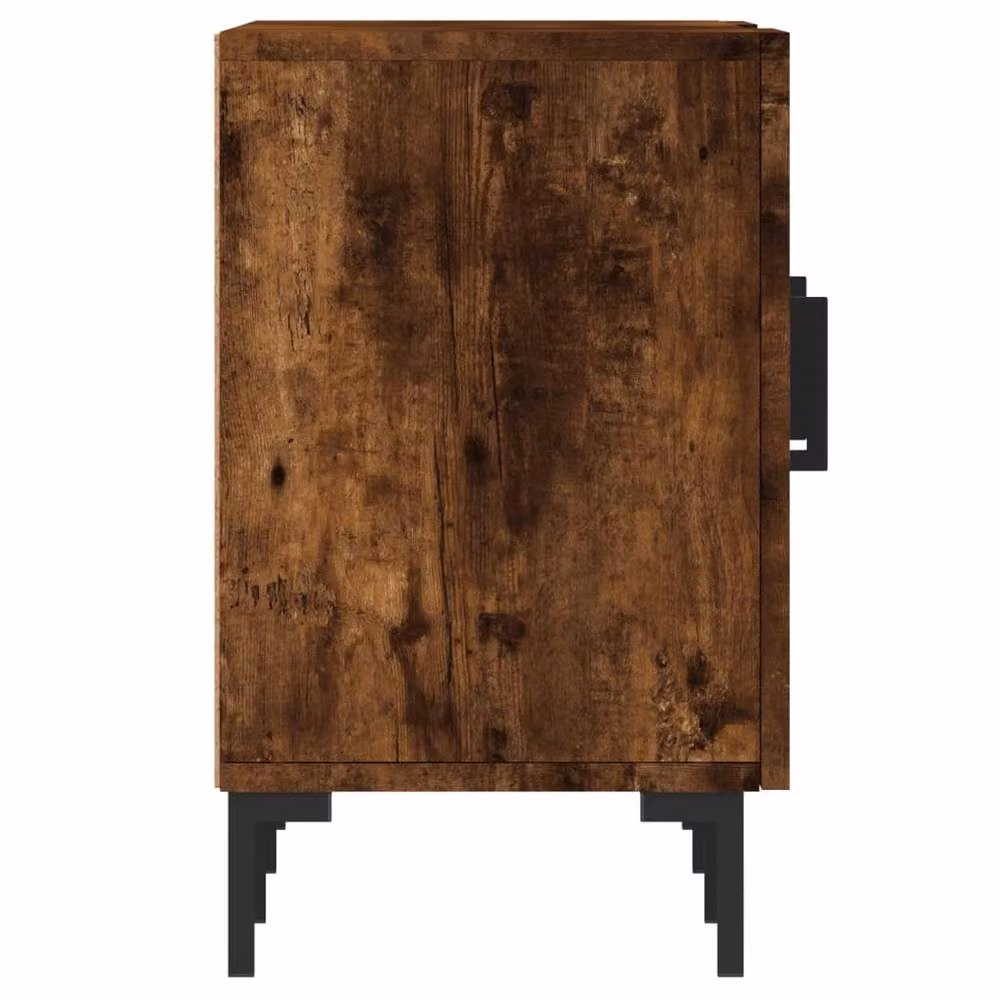 Berkfield Home Industrial TV Cabinet in Smoked Oak Brown, W/D/H: 150 x 30 x 50 cm – 4