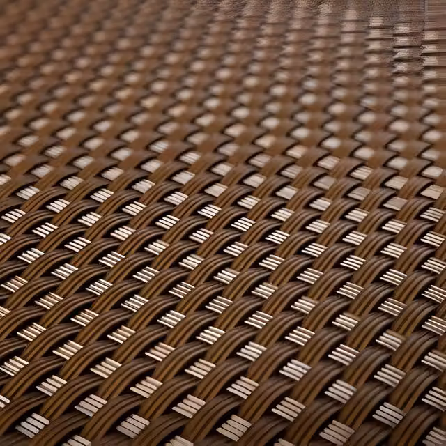 Primrose Artificial Rattan Weave Balcony Screening Mat in Brown