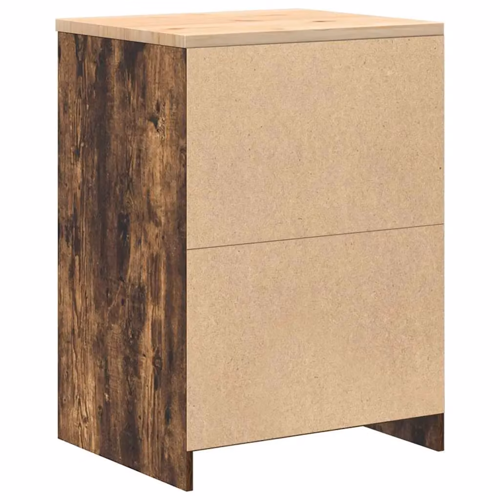 Berkfield Home Garage Storage Cabinet in Smoked Oak Brown, Solid Wood Pine, W/D/H: 60 x 51 x 85 cm – 5