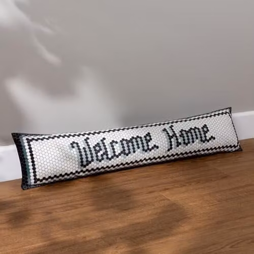 Riva Home Welcome Home Mosaic Message Draught Excluder, Multicolour