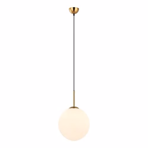 Netlighting Deore Modern Sphere Glass Globe Pendant Ceiling Light in Bronze with E27 Socket – 1