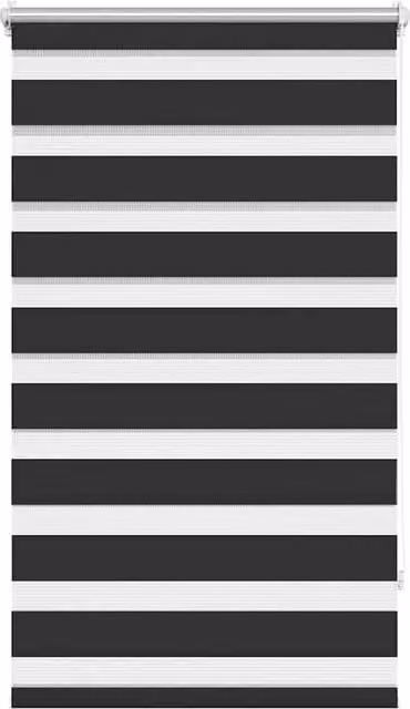 Berkfield Home Zebra Blind, Black and White Multicolour, W: 70 cm, H: 120 cm