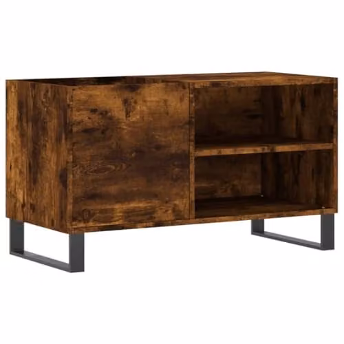 vidaXL Record Cabinet in Smoked Oak, W/D/H: 85 x 38 x 48 cm – 1