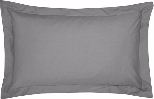 1951 Luxury 300 Thread Count Egyptian Cotton Percale Oxford Pillowcase in Grey