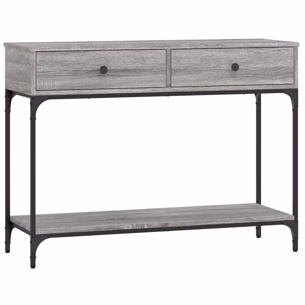 Berkfield Home Grey Sonoma Console Table, W/D/H: 100 x 34.5 x 75 cm – 2