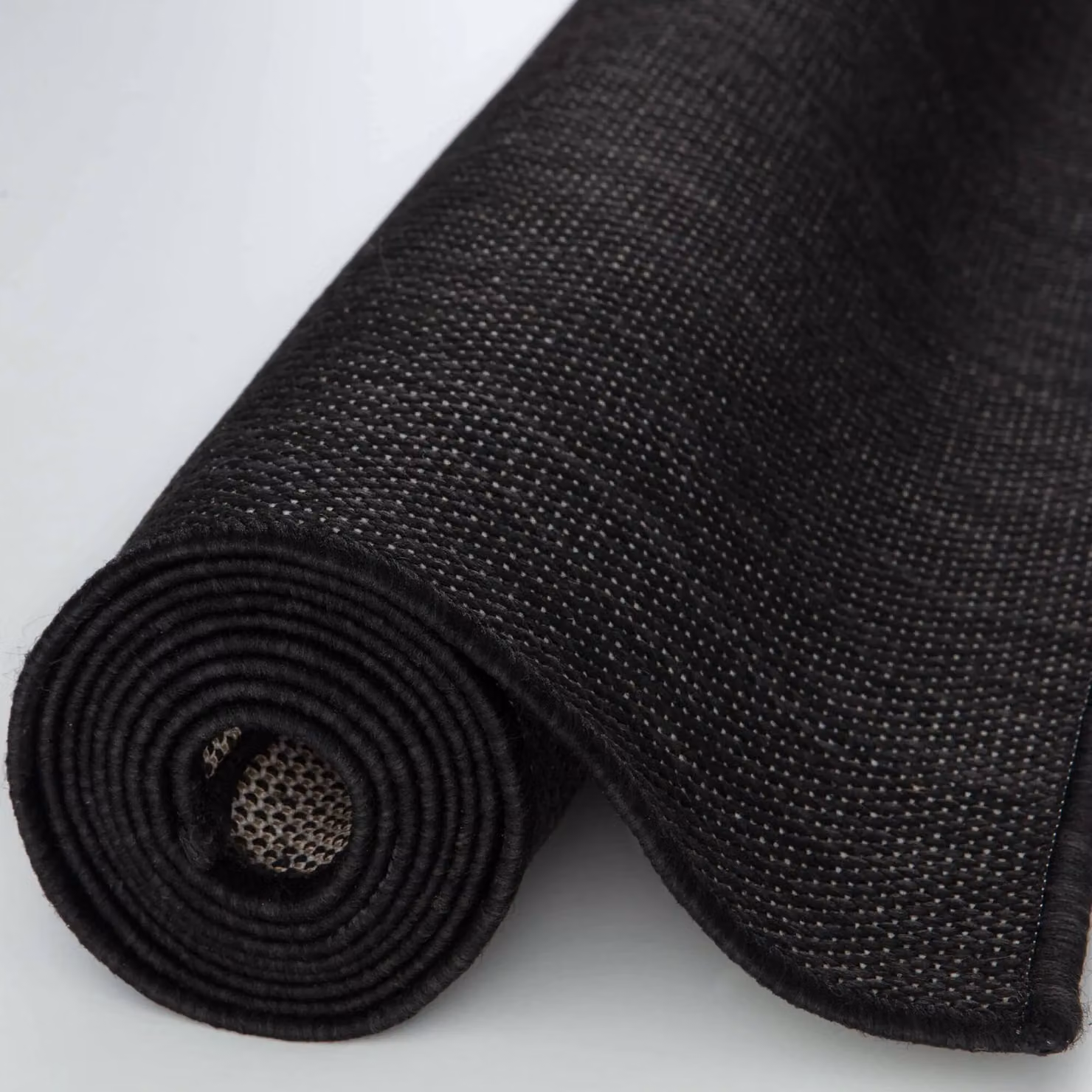 THE RUGS Plain Black Weather Resistant Outdoor and Indoor Garden Patio Rug, W/D/H: 120 x 170 cm – 3
