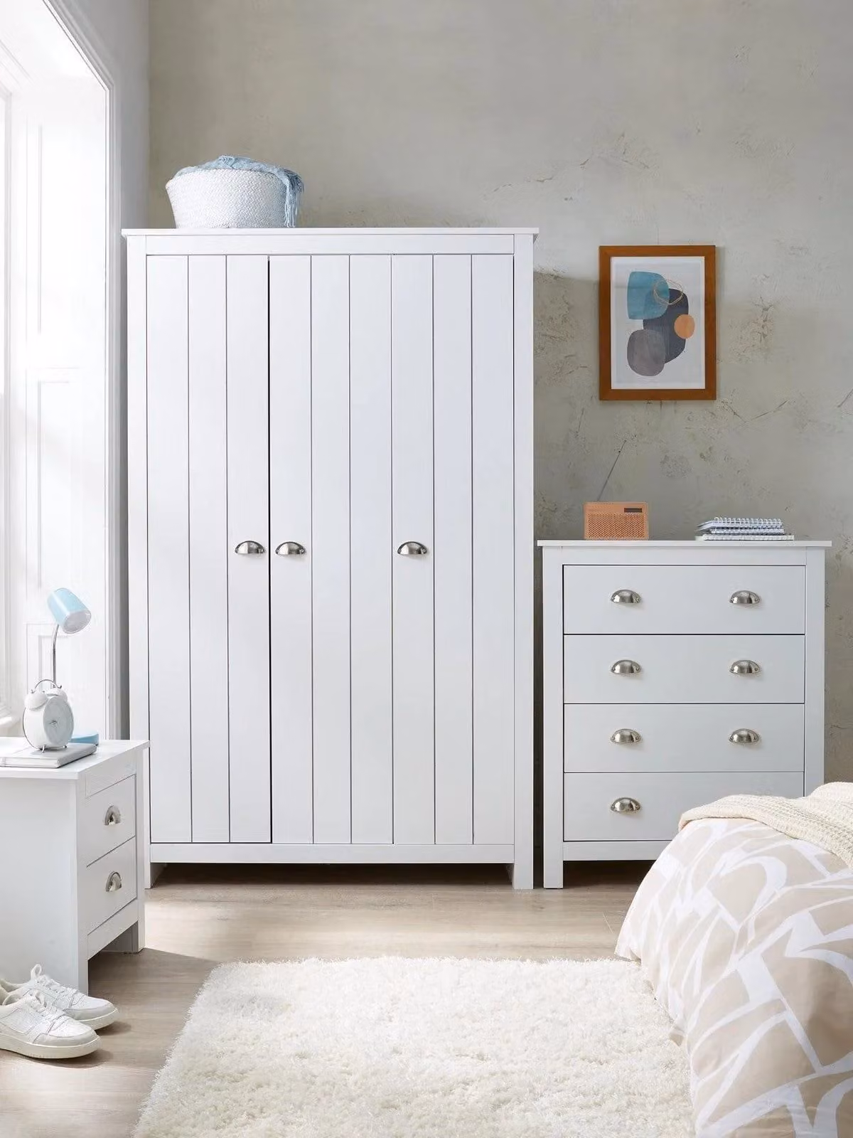 The Very Collection Atlanta 3 Piece Kids Bedroom Set in White