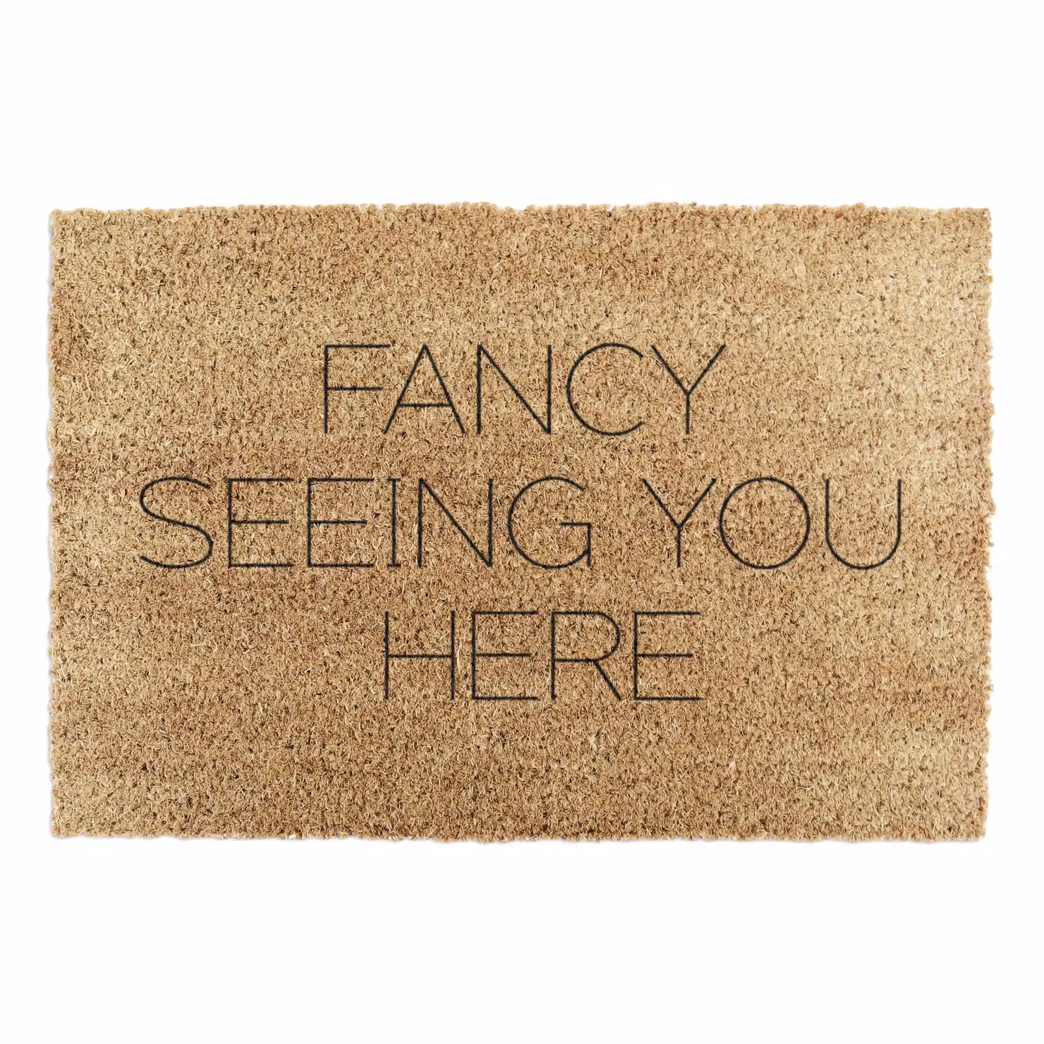 Artsy Mats Fancy Seeing You Here Doormat in Black and Brown, W: 60 cm, D: 40 cm – 4