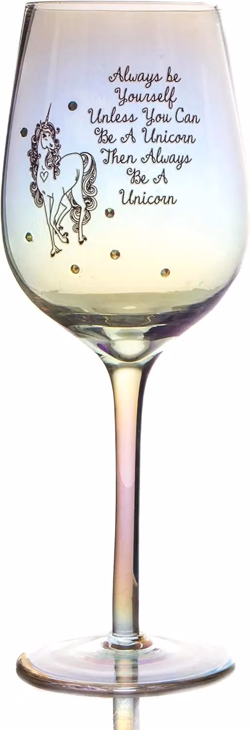 Boxer Gifts Always Be Yourself Unless You Can Be A Unicorn Wine Glass, Multicolour, 550 ml – 2