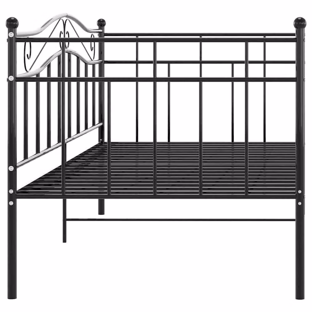 Berkfield Home Black Metal Sofa Bed Frame W/D/H: 90 x 200 cm – 2