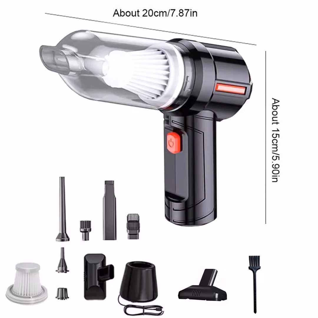SPETLEK Cordless Wet and Dry Car Vacuum Cleaner with HEPA Filter and Blow Function, Black – 3