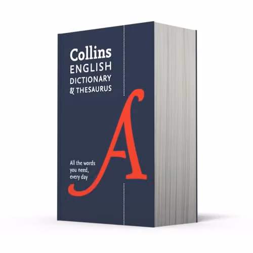 Collins English Dictionary and Thesaurus Essential Paperback, Blue – 2