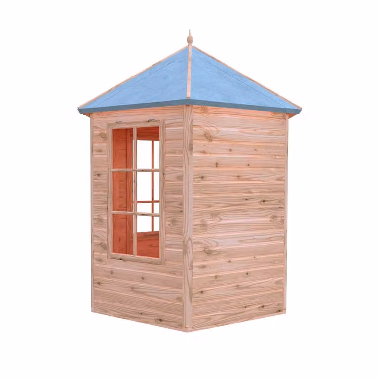 Shires Shiplap Garden Summerhouse in Beige, W: 186.7 cm, D: 267.5 cm, H: 215.6 cm