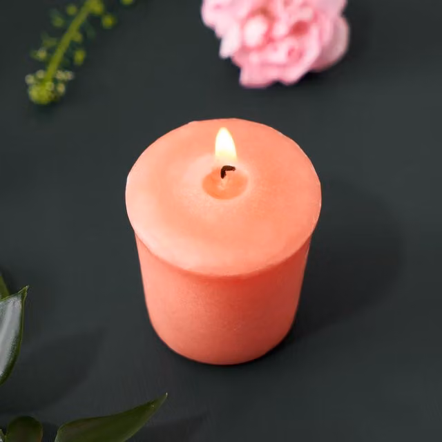 Yankee Candle Orange and Coral Peony Scented Votive Wax Candle
