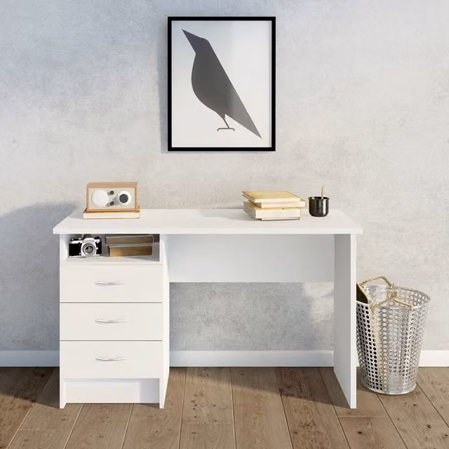 Furniture To Go Function Plus Modern White Writing Desk