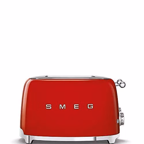 Smeg 50s Style Retro Breakfast Set in Red, including 1.7l Kettle and 4-Slice Toaster