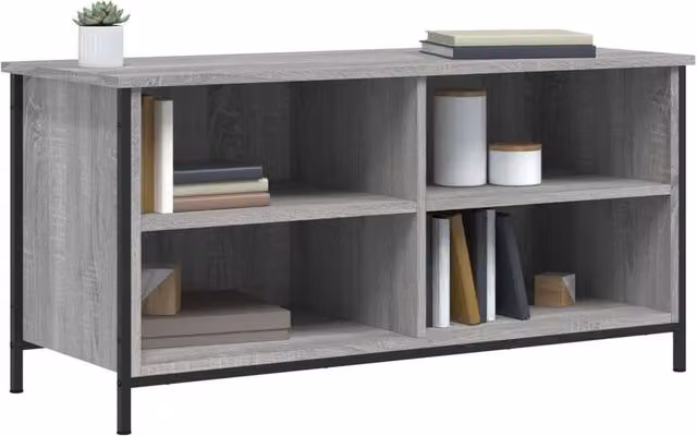 Berkfield Home Grey Sonoma TV Cabinet in Engineered Wood W/D/H: 100 x 40 x 50 cm – 1