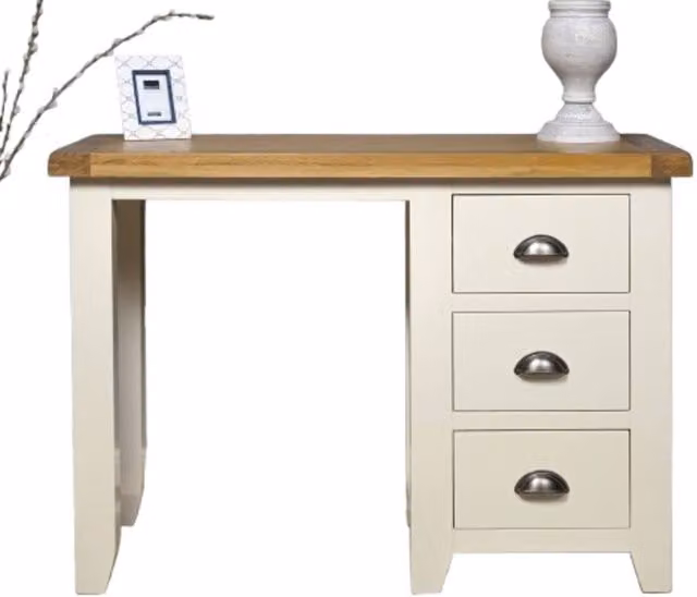 Elm Home And Garden White Painted Oak Dressing Table – 1