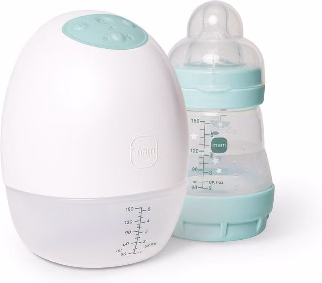 MAM Move Wearable Single Electric Breast Pump, White
