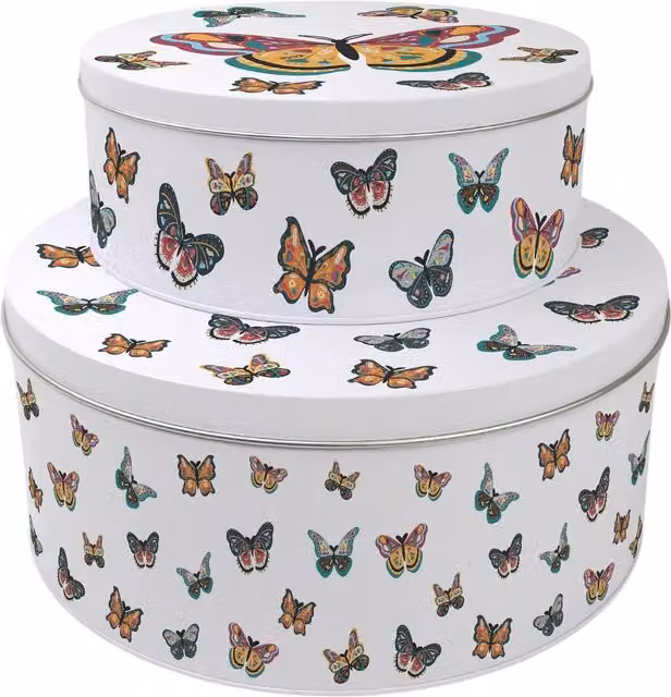 Purely Home Multicoloured Round Cake Tin Set
