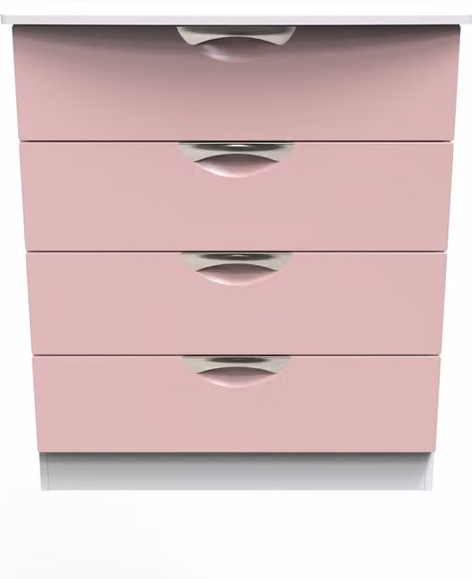 2 U Holborn 4 Drawer Chest in Dusty Pink