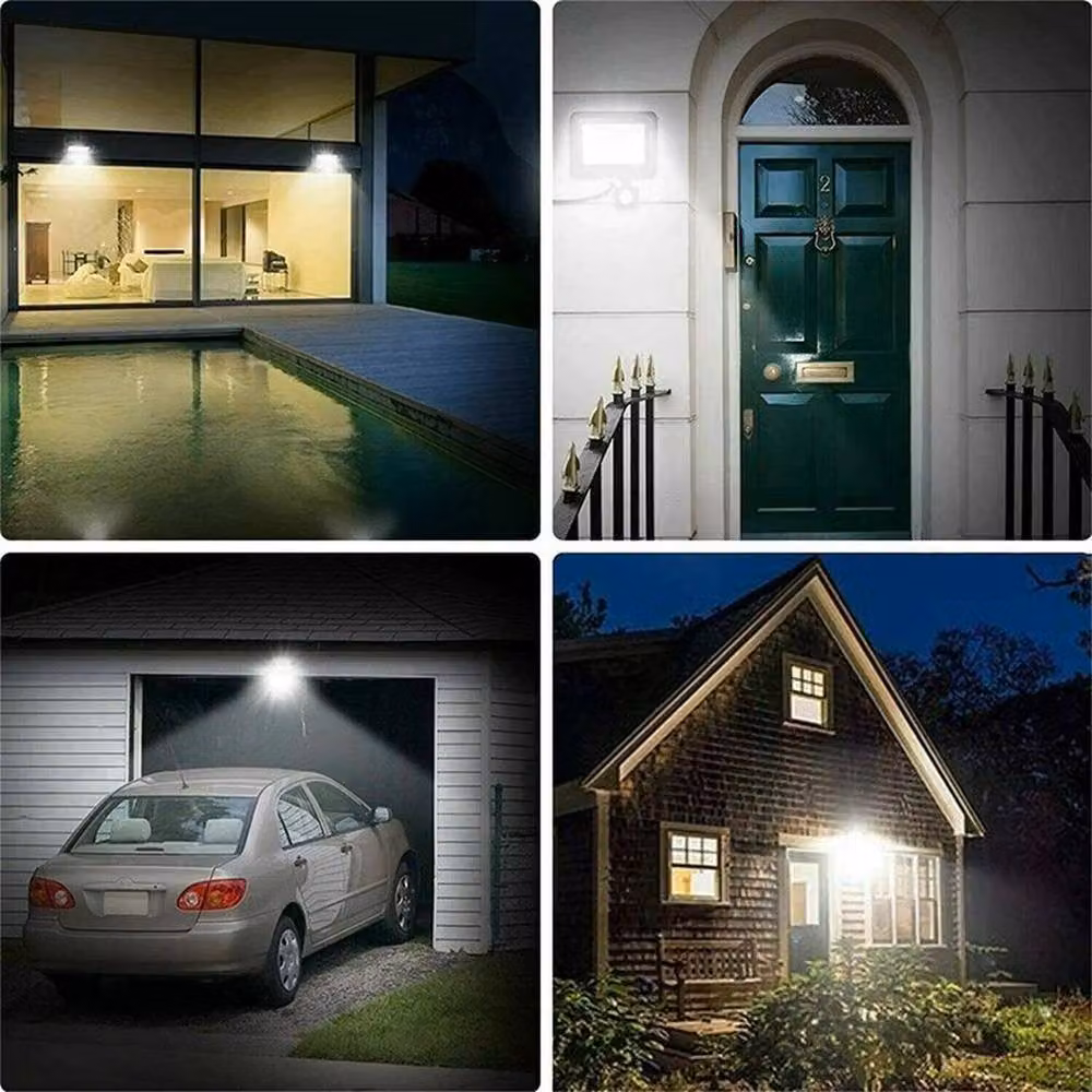 SPETLEK Black LED Outdoor Floodlight with Motion Sensor and Cool White SMD Light – 4