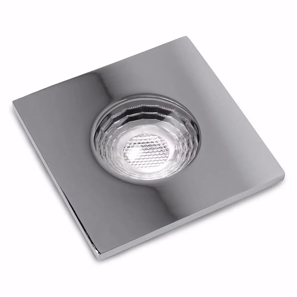 SE Home 10 Pack Polished Chrome Square GU10 Fire Rated Recessed Downlights IP65 in Silver – 2