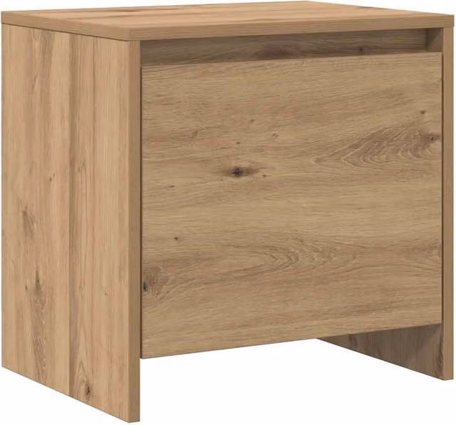 Berkfield Home Artisan Oak Bedside Cabinet in Brown – 1