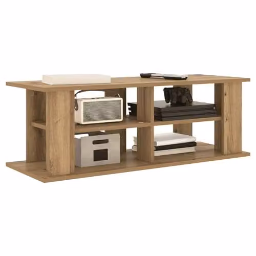 vidaXL Modern TV Stand in Oak Brown, W/D/H: 96 x 35 x 33.5 cm – 1