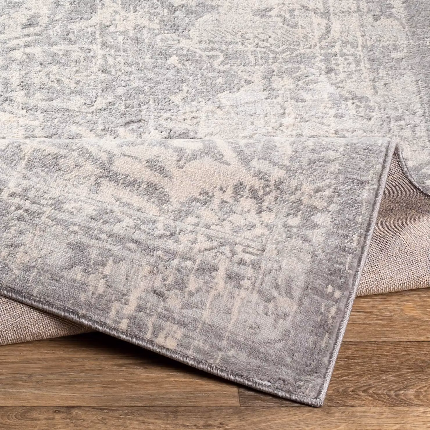 Livabliss Monaco Vintage Boho Rug in Grey, Ivory and Cream, W: 160 cm, D: 220 cm – 3
