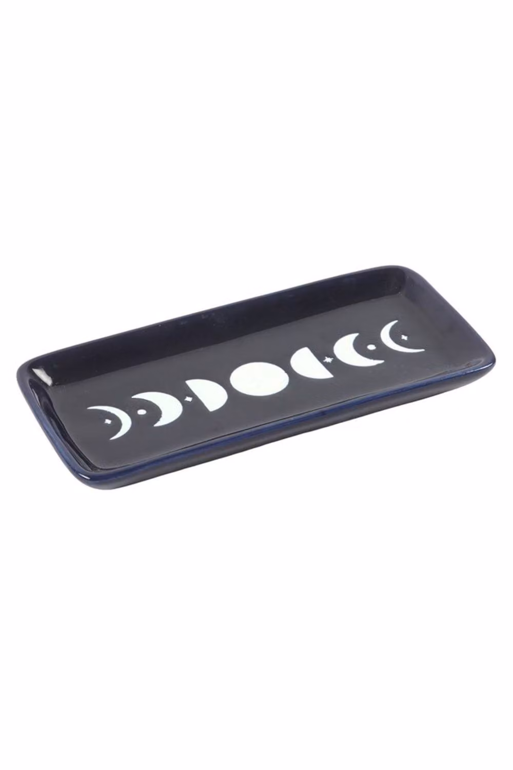 KDMD Blue Ceramic Moon Phase Trinket Dish for Rings and Crystals – 3