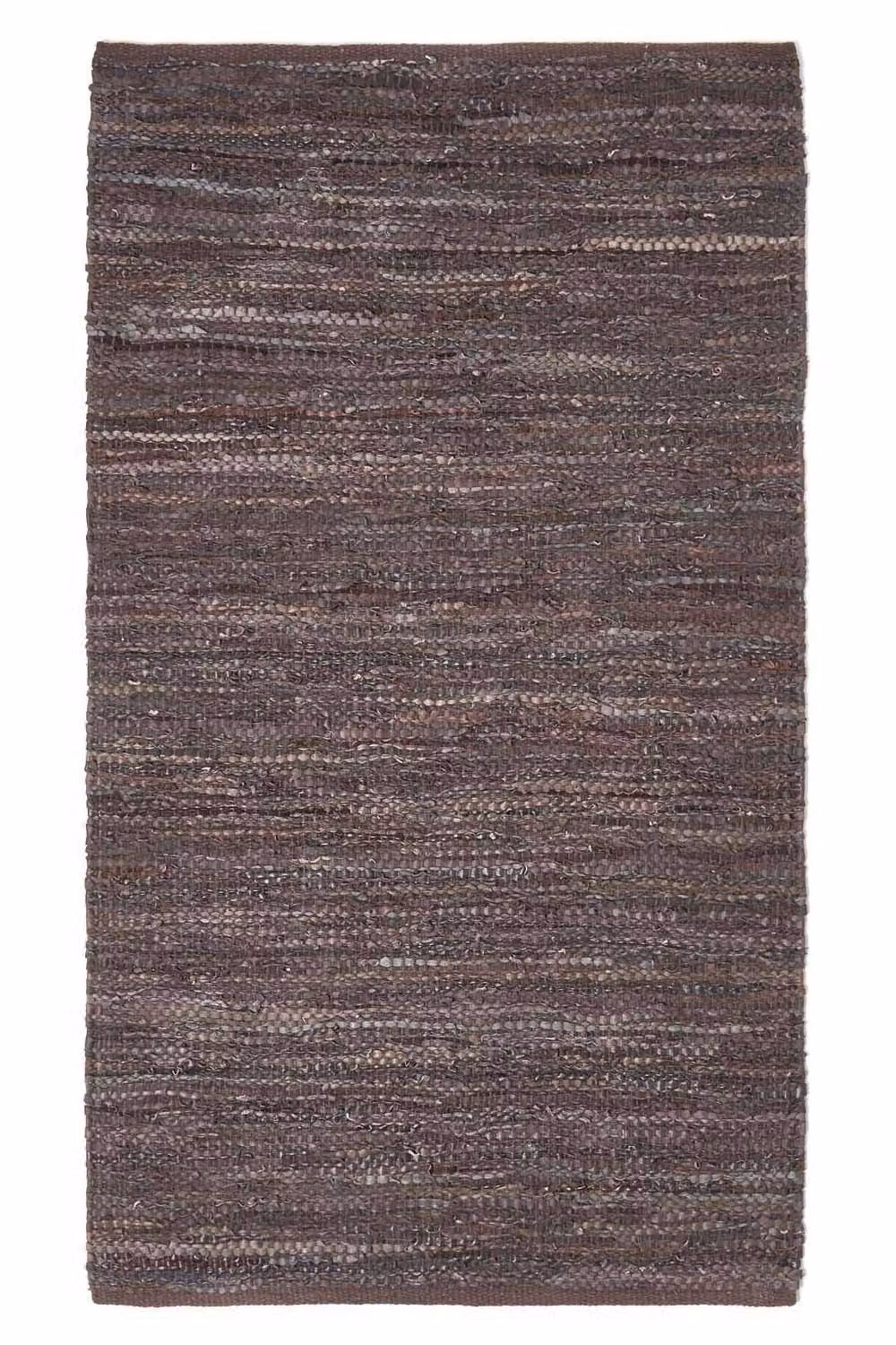 Homescapes Denver Woven Leather Rug, Brown, W: 90 cm, L: 150 cm – 2