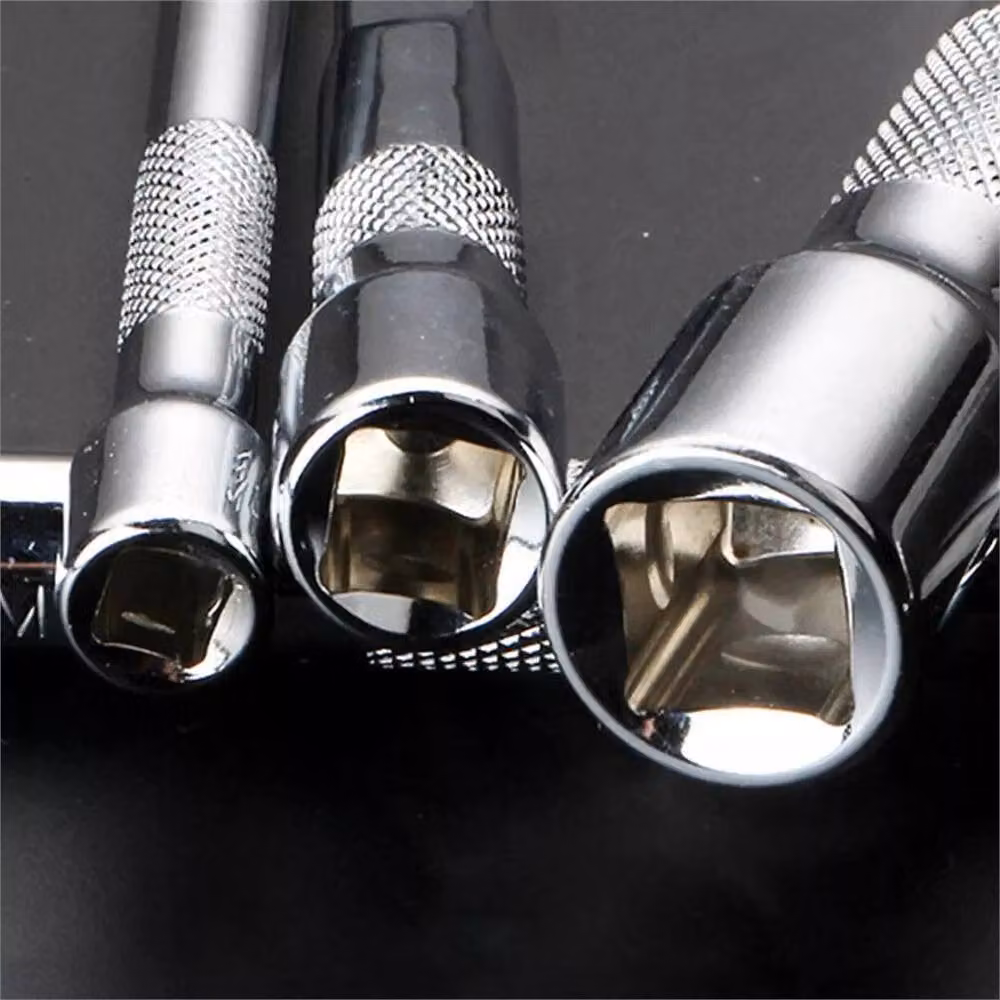 Nordara 9-Piece Chrome Vanadium Extension Bar Set in Metallic Silver – 3