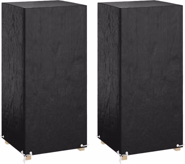 Berkfield Home Water-Repellent Dining Chair Covers, 2 Pack, Black, W/D/H: 75 x 70 x 140 cm – 1