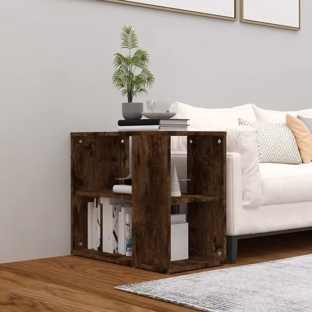 Berkfield Home Side Cabinet in Smoked Oak Brown, W/D/H: 60 x 30 x 50 cm – 1